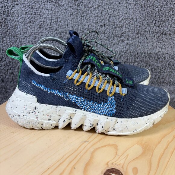 Nike Space Hippie 01 Running Shoes Mens Size 7 Obsidian Signal Blue Gym Sneakers - Picture 3 of 7